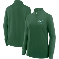 Women New York Jets Jackets | Sweatshirts & Fleece^Women's Green Velocity Quarter-Zip Jacket