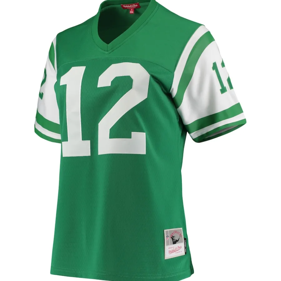 Women New York Jets Jerseys | Women^Women's Mitchell & Ness Joe Namath Green 1969 Legacy Replica Jersey