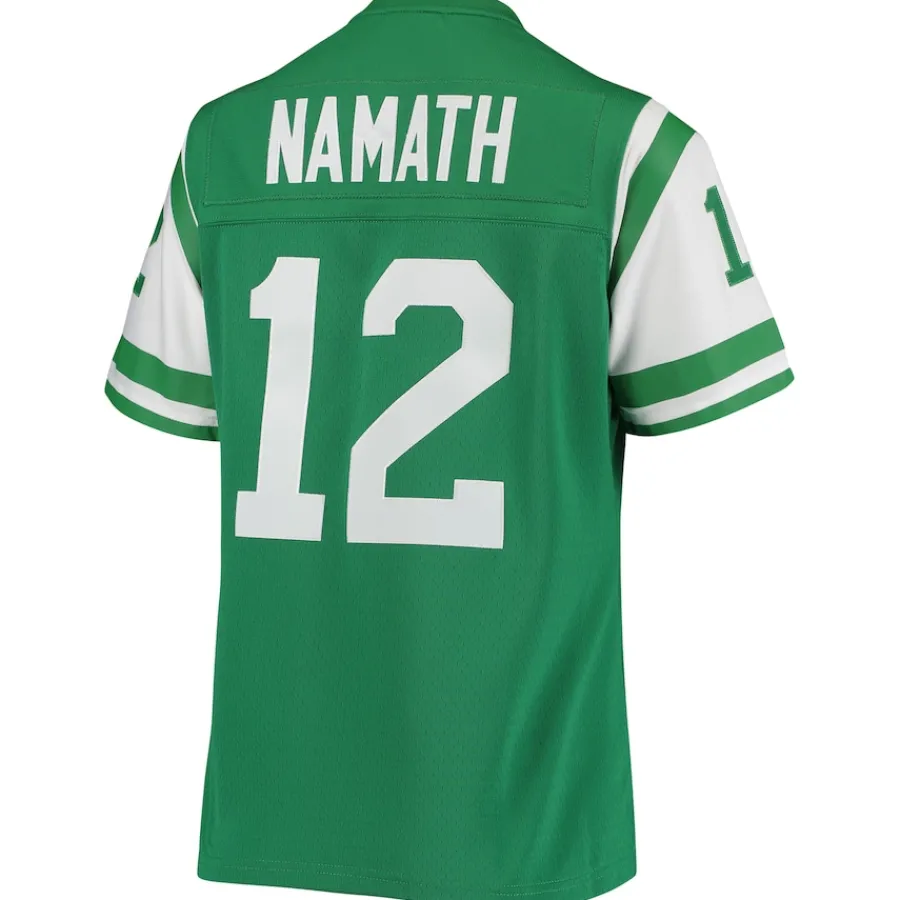 Women New York Jets Jerseys | Women^Women's Mitchell & Ness Joe Namath Green 1969 Legacy Replica Jersey
