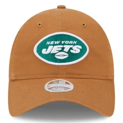 Women New York Jets Hats | Women^Women's New Era Brown Main Core Classic 2.0 9TWENTY Adjustable Hat