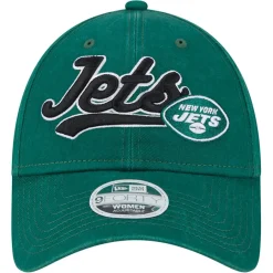 Women New York Jets Hats | Women^Women's New Era Green Cheer 9FORTY Adjustable Hat