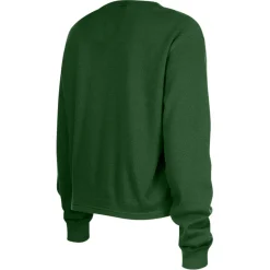 New York Jets Long Sleeved^Women's New Era Green Thermal Crop Long Sleeve T-Shirt