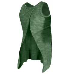 New York Jets Tank Tops^Women's New Era Green Space Dye Active Tank Top