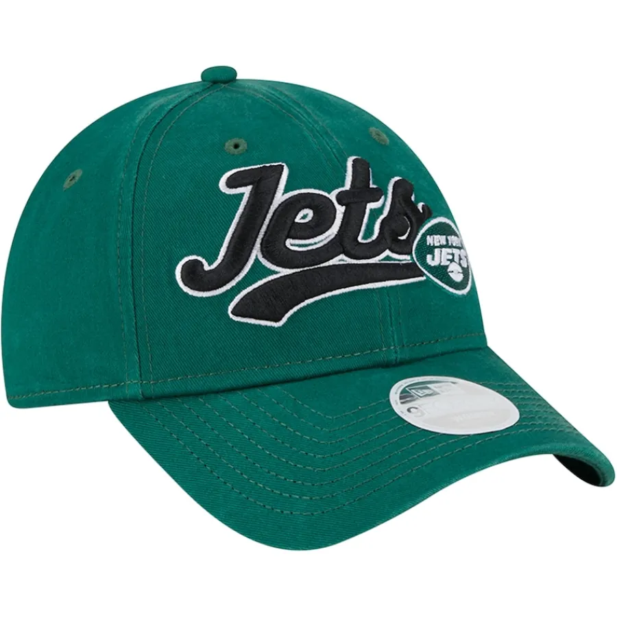Women New York Jets Hats | Women^Women's New Era Green Cheer 9FORTY Adjustable Hat
