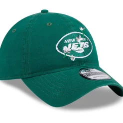 Women New York Jets Hats | Women^Women's New Era Green Game Day Flower 9TWENTY Adjustable Hat