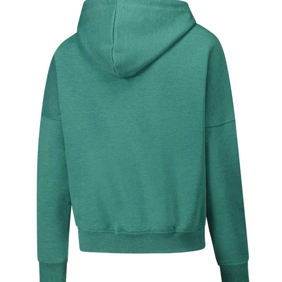 Women New York Jets Sweatshirts & Fleece | Women^Women's New Era Heather Green Boxy Pullover Hoodie