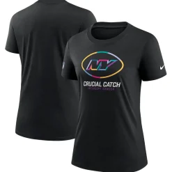 Women New York Jets T-Shirts | Women^Women's Nike Black 2024 NFL Crucial Catch Tri-Blend T-Shirt