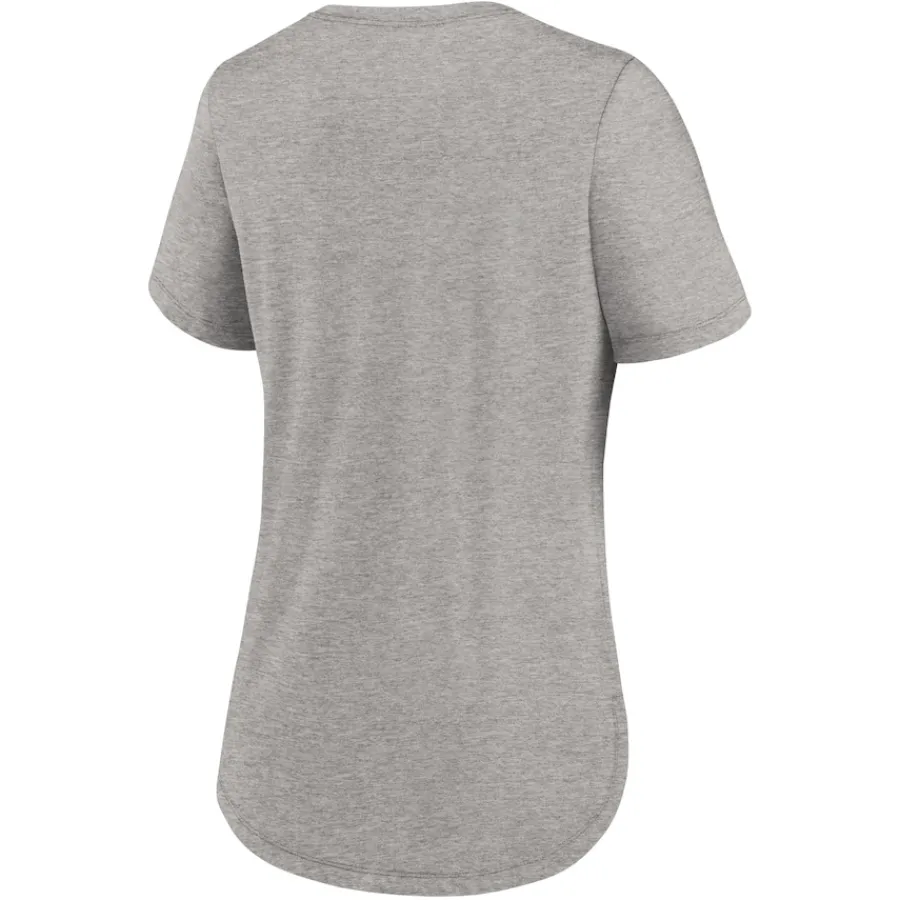 Women New York Jets T-Shirts | Women^Women's Nike Heather Gray Fashion Tri-Blend T-Shirt