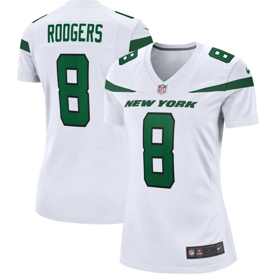 Women New York Jets Jerseys | Women^Women's Nike Aaron Rodgers White Player Jersey