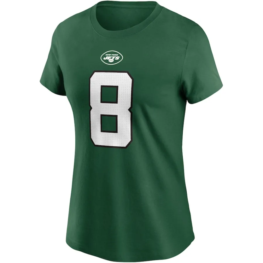 Women New York Jets T-Shirts | Women^Women's Nike Aaron Rodgers Green Player Name & Number T-Shirt
