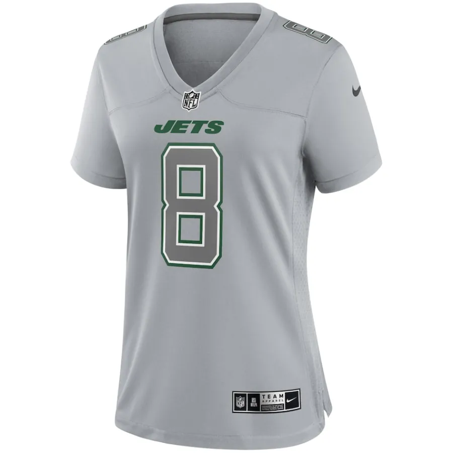 Women New York Jets Jerseys | Women^Women's Nike Aaron Rodgers Heather Gray Atmosphere Fashion Game Jersey