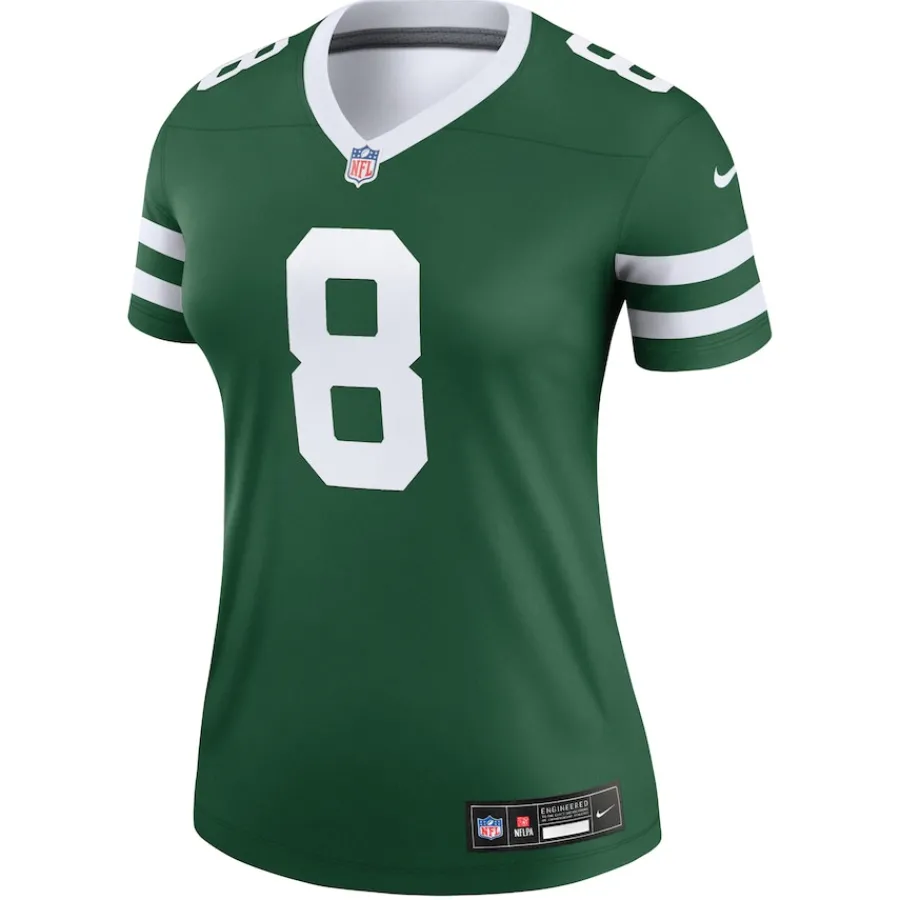 Women New York Jets Jerseys | Women^Women's Nike Aaron Rodgers Legacy Green Legend Player Performance Top