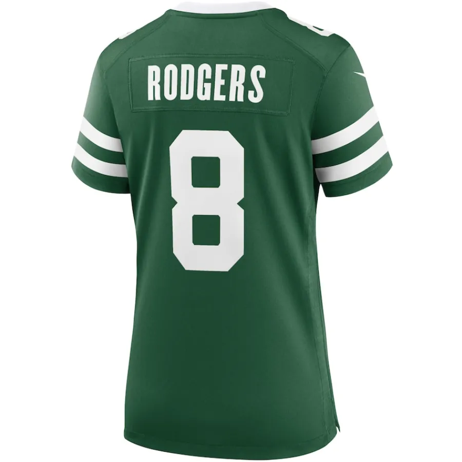 Women New York Jets Jerseys | Women^Women's Nike Aaron Rodgers Legacy Green Game Jersey