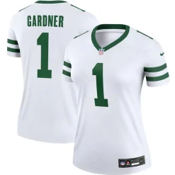 Women New York Jets Jerseys | Women^Women's Nike Ahmad Sauce Gardner Legacy White Legend Player Performance Top