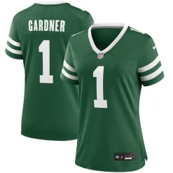 Women New York Jets Jerseys | Women^Women's Nike Ahmad Sauce Gardner Legacy Green Game Jersey