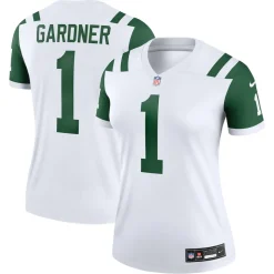 Women New York Jets Jerseys | Women^Women's Nike Ahmad Sauce Gardner Classic Alternate White Alternate Legend Player Performance Top