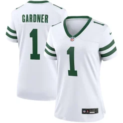 Women New York Jets Jerseys | Women^Women's Nike Ahmad Sauce Gardner Legacy White Game Player Jersey