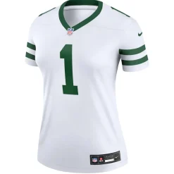 Women New York Jets Jerseys | Women^Women's Nike Ahmad Sauce Gardner Legacy White Legend Player Performance Top