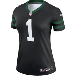 Women New York Jets Jerseys | Women^Women's Nike Ahmad Sauce Gardner Legacy Black Alternate Legend Player Performance Top