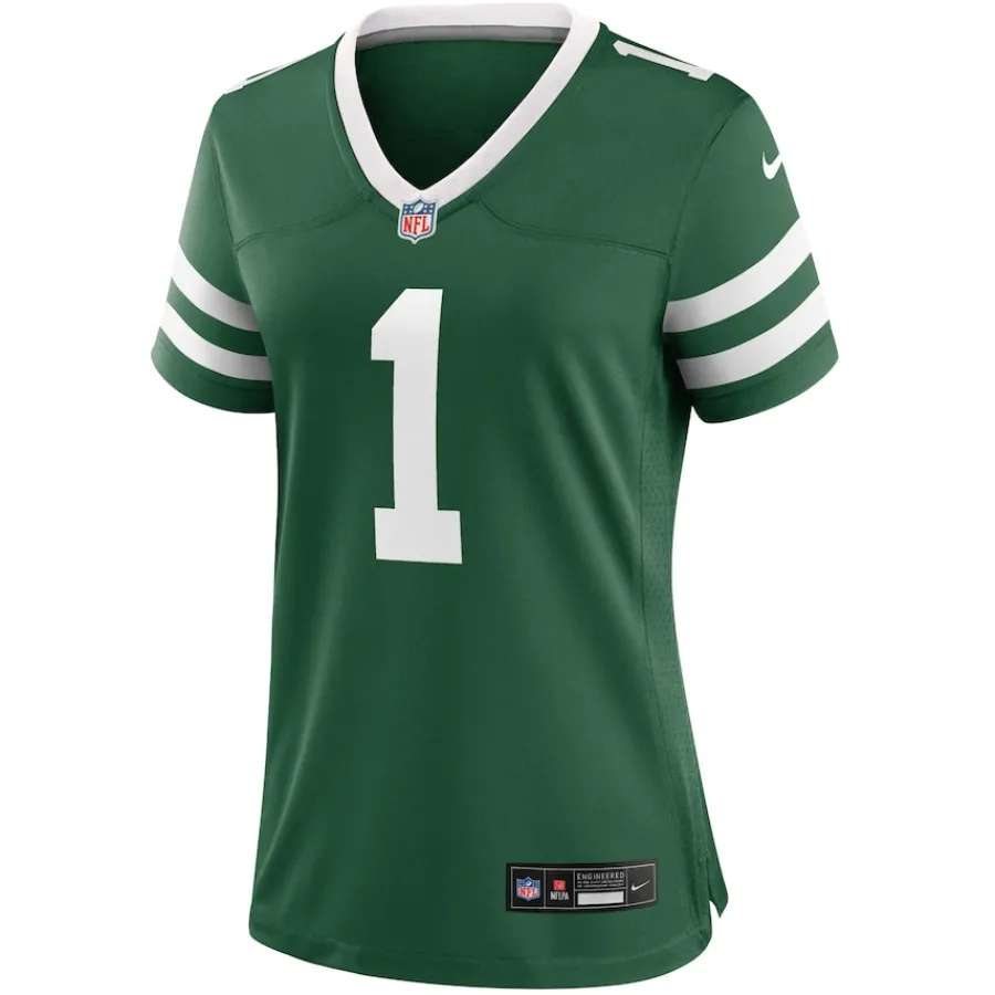 Women New York Jets Jerseys | Women^Women's Nike Ahmad Sauce Gardner Legacy Green Game Jersey