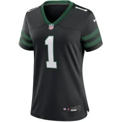 Women New York Jets Jerseys | Women^Women's Nike Ahmad Sauce Gardner Legacy Black Alternate Game Jersey