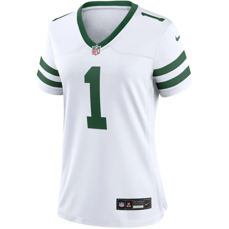 Women New York Jets Jerseys | Women^Women's Nike Ahmad Sauce Gardner Legacy White Game Jersey