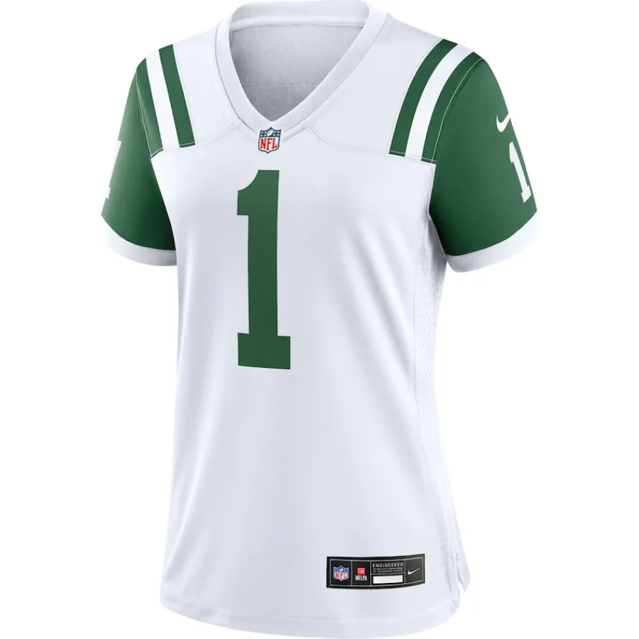 Women New York Jets Jerseys | Women^Women's Nike Ahmad Sauce Gardner White Classic Alternate Game Jersey