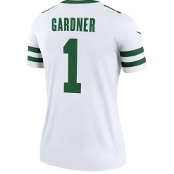 Women New York Jets Jerseys | Women^Women's Nike Ahmad Sauce Gardner Legacy White Legend Player Performance Top