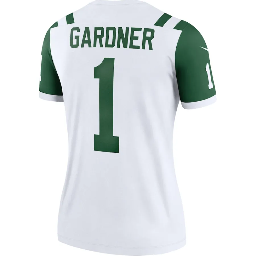 Women New York Jets Jerseys | Women^Women's Nike Ahmad Sauce Gardner Classic Alternate White Alternate Legend Player Performance Top