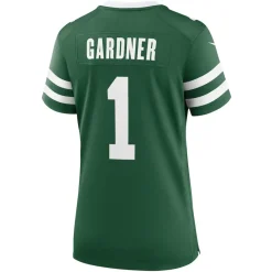 Women New York Jets Jerseys | Women^Women's Nike Ahmad Sauce Gardner Legacy Green Game Jersey