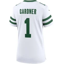 Women New York Jets Jerseys | Women^Women's Nike Ahmad Sauce Gardner Legacy White Game Player Jersey