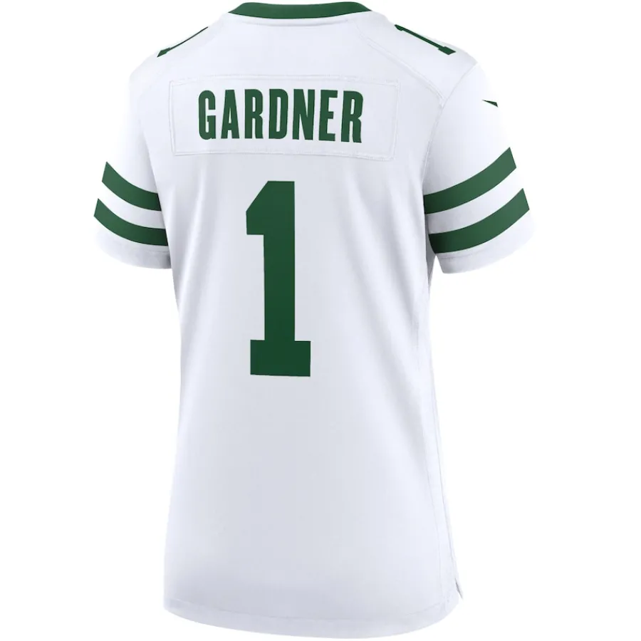 Women New York Jets Jerseys | Women^Women's Nike Ahmad Sauce Gardner Legacy White Game Player Jersey
