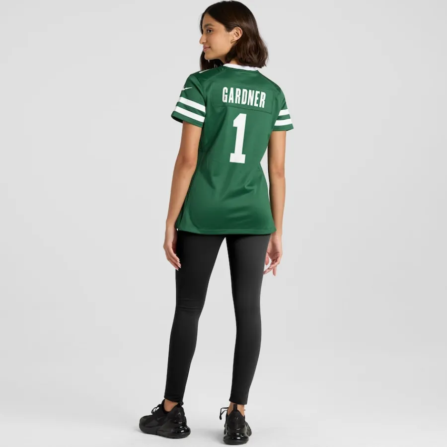 Women New York Jets Jerseys | Women^Women's Nike Ahmad Sauce Gardner Legacy Green Game Jersey