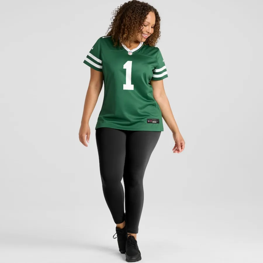 Women New York Jets Jerseys | Women^Women's Nike Ahmad Sauce Gardner Legacy Green Game Jersey