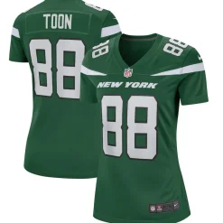 Women New York Jets Jerseys | Women^Women's Nike Al Toon Gotham Green Game Retired Player Jersey