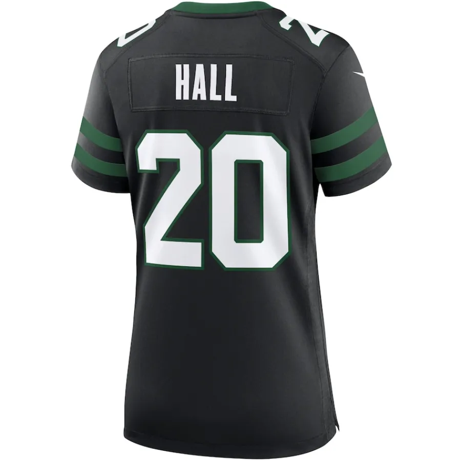 Women New York Jets Jerseys | Women^Women's Nike Breece Hall Legacy Black Alternate Game Jersey