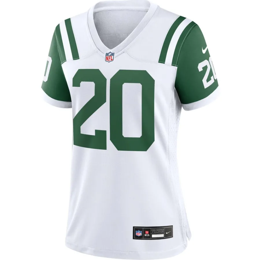 Women New York Jets Jerseys | Women^Women's Nike Breece Hall White Classic Alternate Game Jersey