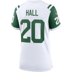 Women New York Jets Jerseys | Women^Women's Nike Breece Hall White Classic Alternate Game Jersey