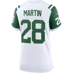 Women New York Jets Jerseys | Women^Women's Nike Curtis Martin White Classic Alternate Retired Player Game Jersey