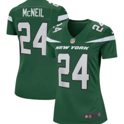New York Jets Replica | Throwback^Women's Nike Freeman McNeil Gotham Green Game Retired Player Jersey