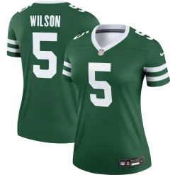 Women New York Jets Jerseys | Women^Women's Nike Garrett Wilson Legacy Green Legend Player Performance Top