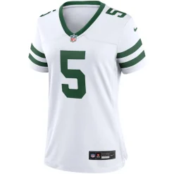 Women New York Jets Jerseys | Women^Women's Nike Garrett Wilson Legacy White Game Jersey