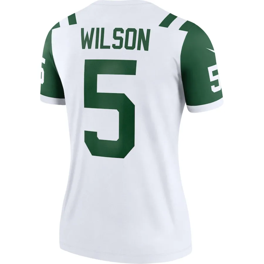 Women New York Jets Jerseys | Women^Women's Nike Garrett Wilson Classic Alternate White Alternate Legend Player Performance Top
