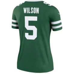 Women New York Jets Jerseys | Women^Women's Nike Garrett Wilson Legacy Green Legend Player Performance Top