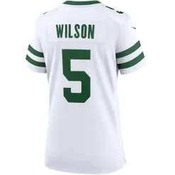 Women New York Jets Jerseys | Women^Women's Nike Garrett Wilson Legacy White Game Jersey