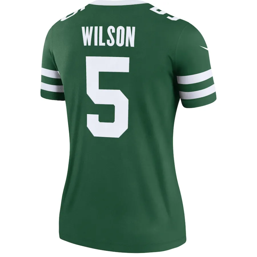 Women New York Jets Jerseys | Women^Women's Nike Garrett Wilson Legacy Green Legend Player Performance Top
