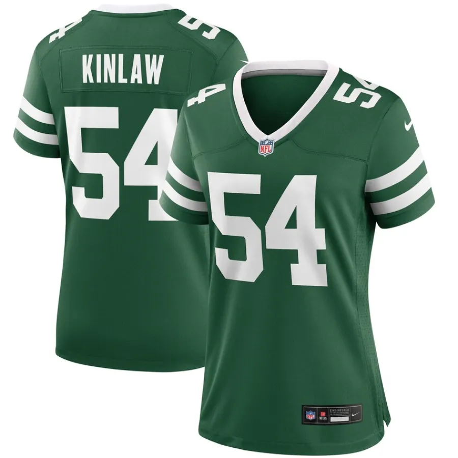 Women New York Jets Jerseys | Women^Women's Nike Javon Kinlaw Legacy Green Team Game Jersey