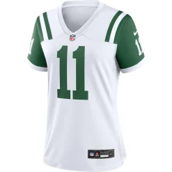 Women New York Jets Jerseys | Women^Women's Nike Jermaine Johnson II White Classic Alternate Player Game Jersey