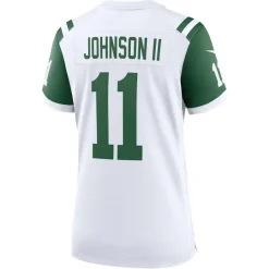 Women New York Jets Jerseys | Women^Women's Nike Jermaine Johnson II White Classic Alternate Player Game Jersey