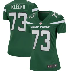New York Jets Replica | Throwback^Women's Nike Joe Klecko Gotham Green Game Retired Player Jersey